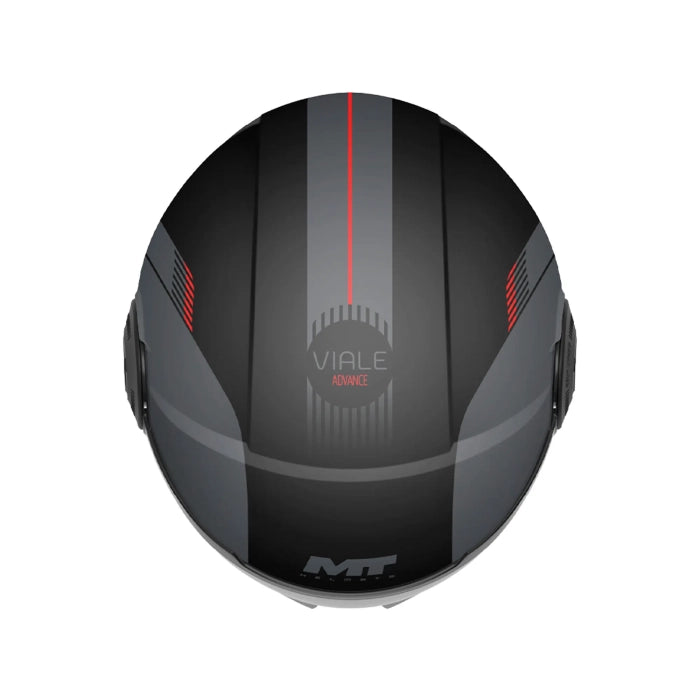 MT Viale Advance Jet Motorcycle Helmets Black