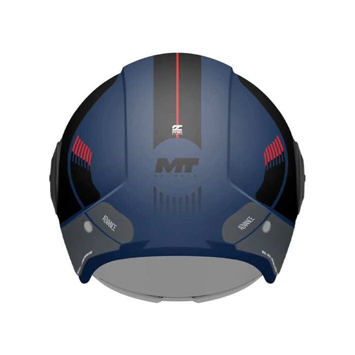 MT Viale Advance Jet Motorcycle Helmet Blue