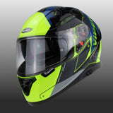 Viper RSV95 Rogue Shiny Full Face Motorcycle Helmet