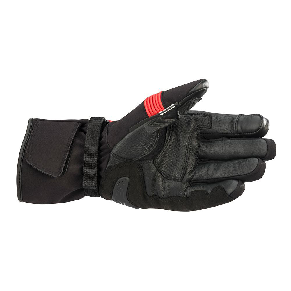 Alpinestars Valparaiso v2 Drystar Motorcycle Gloves Black & Bright Red - MaximomotoUK