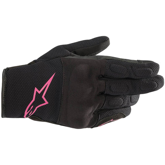 Alpinestars Stella S Max Drystar Motorcycle Gloves Black Fuchsia - back pic