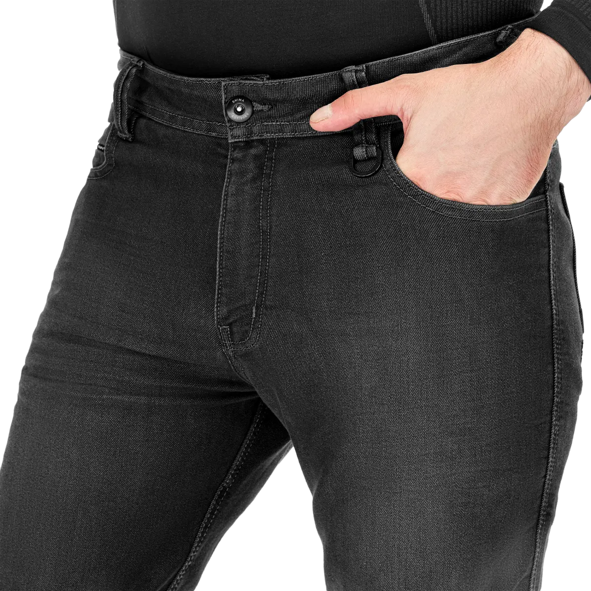 SHIMA RIDGE HOMBRE URBANO DE MOTOCICLISMO TURISMO PANTALÓN NEGRO 