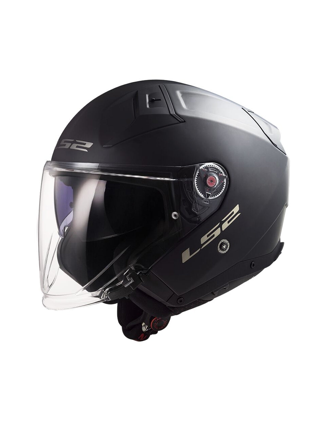  LS2 OF603 INFINITY II SOLID MATT BLACK-06 - SECURTEX MOTOR SL (t/a MaximoMoto)