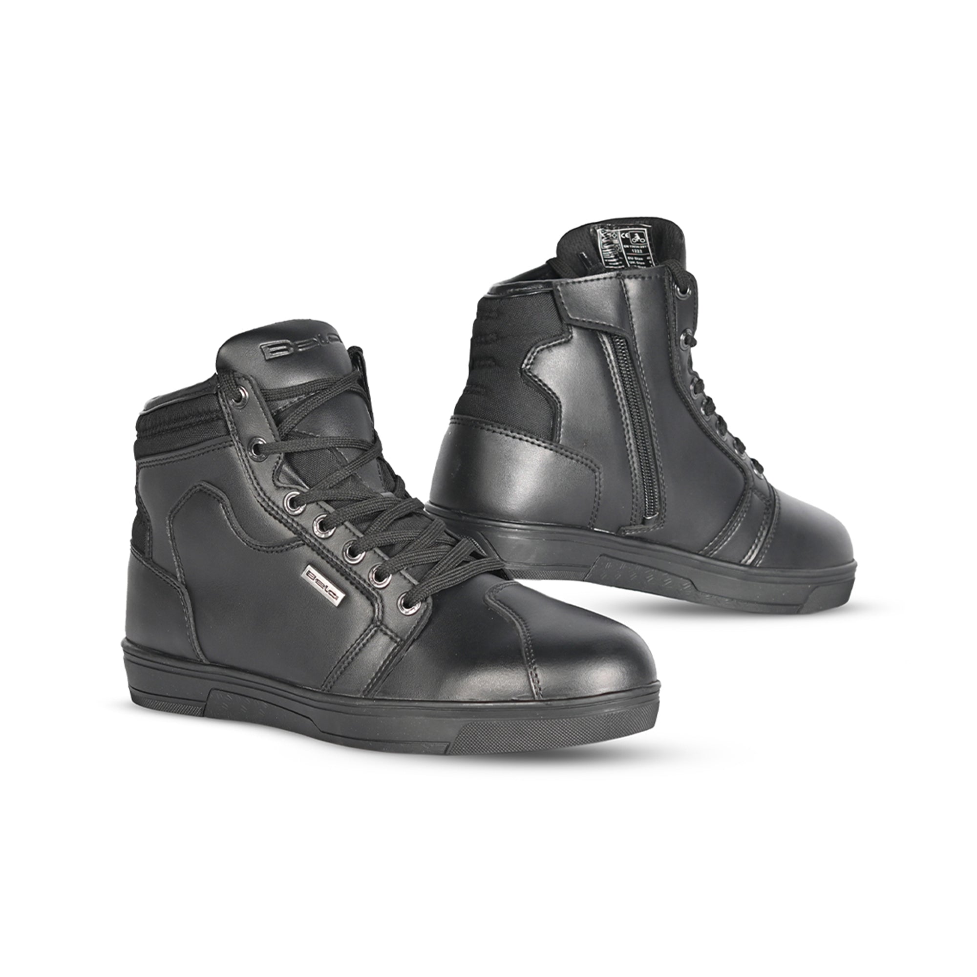 Bela Atlas Men's Urban Motorcycle Leather Boots Black