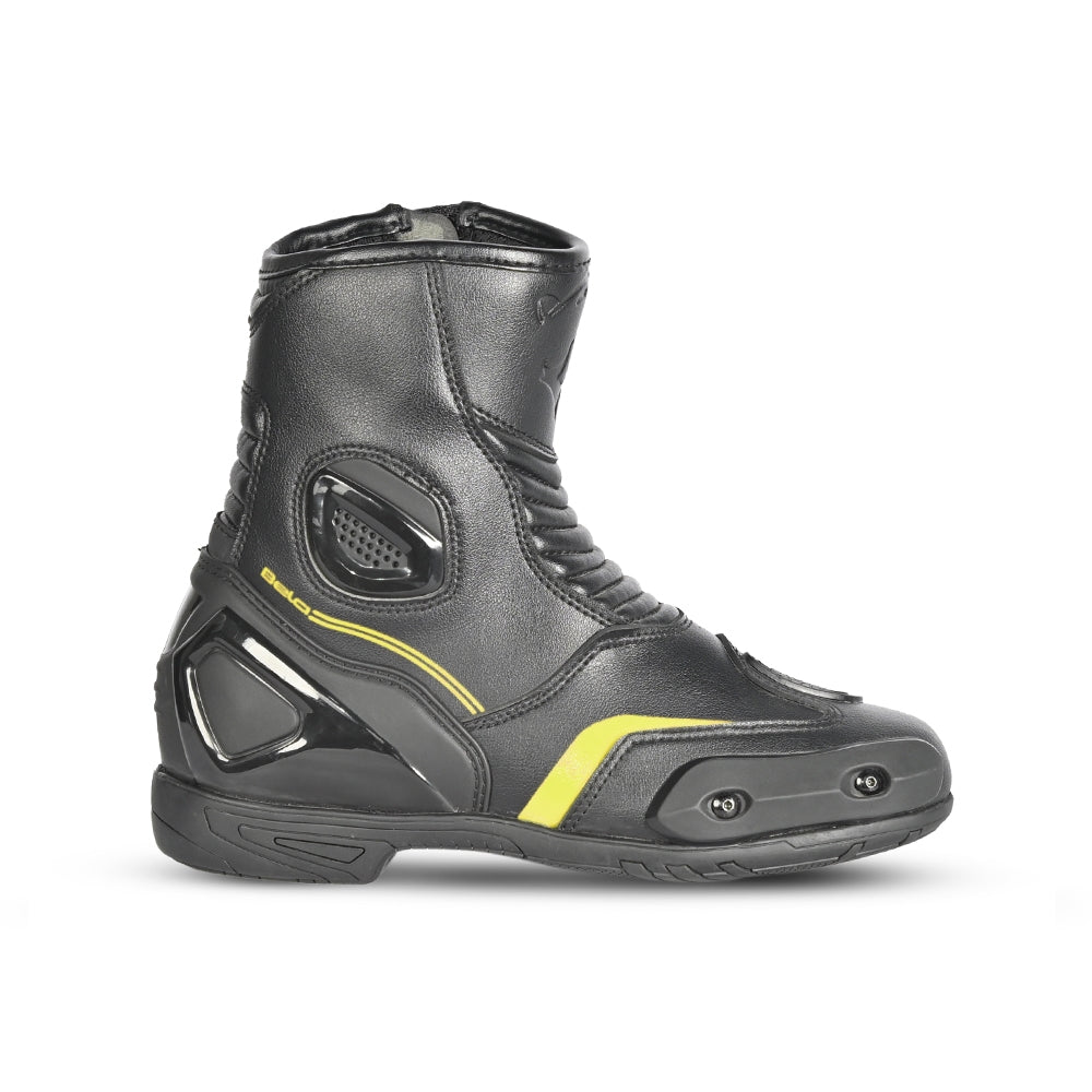  BELA - Faster 2.0 Leather Boots Black/Fluor Yellow - SECURTEX MOTOR SL (t/a MaximoMoto)