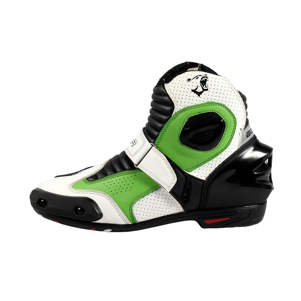  BELA - Faster Leather Boots White/Green - SECURTEX MOTOR SL (t/a MaximoMoto)