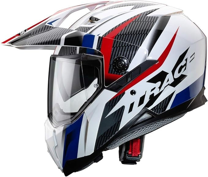  CABERG-HELMET XTRACE SAVANA WHITE/RED/BLUE - SECURTEX MOTOR SL (t/a MaximoMoto)