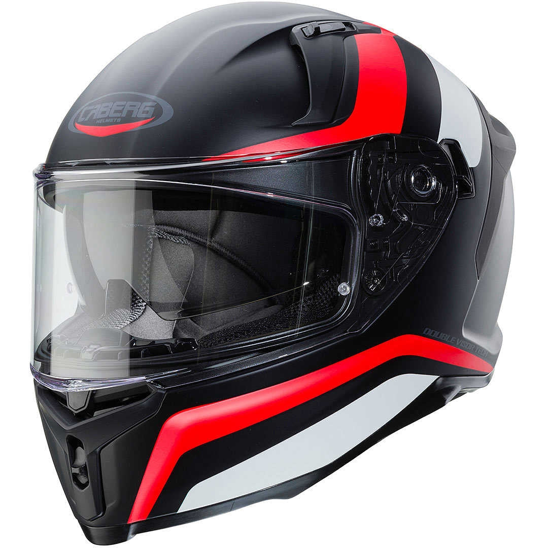  CABERG-HELMET AVALON BLAST MATT BLACK/WHITE/RED FLUO - SECURTEX MOTOR SL (t/a MaximoMoto)
