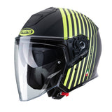  CABERG-HELMET FLYON BAKARI MATT BLACK/YELLOW FLUO - SECURTEX MOTOR SL (t/a MaximoMoto)