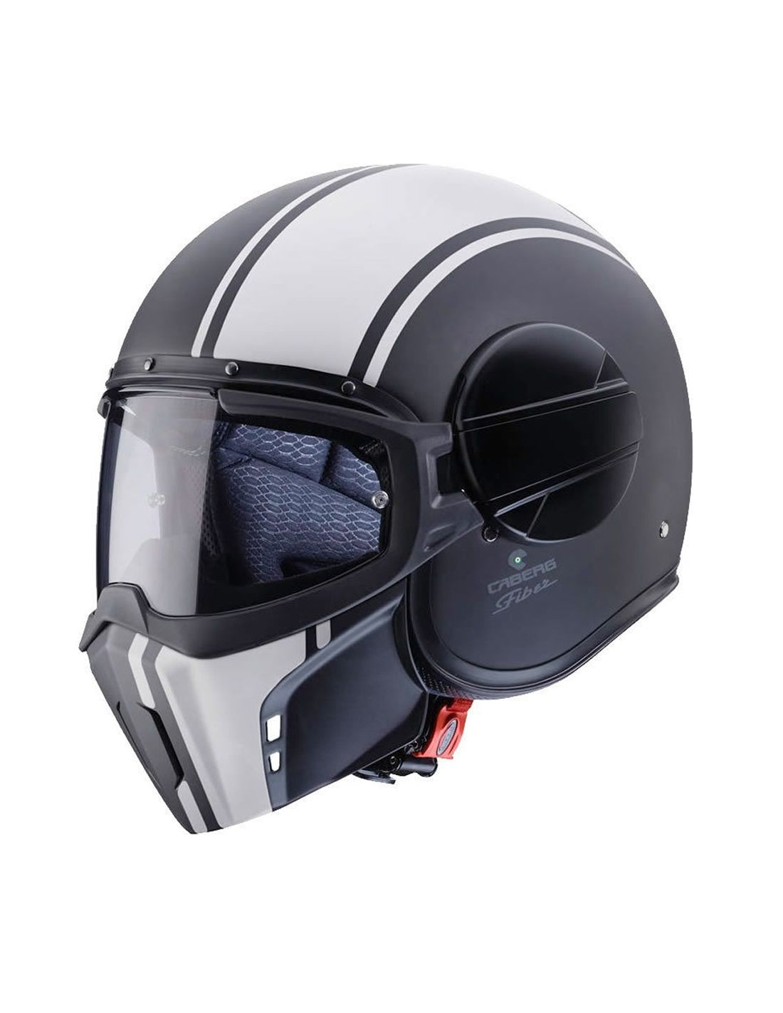  CABERG-HELMET GHOST LEGEND MATT BLACK/WHITE - SECURTEX MOTOR SL (t/a MaximoMoto)
