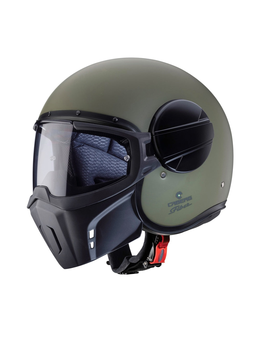  CABERG-HELMET GHOST MATT MILITARY GREEN - SECURTEX MOTOR SL (t/a MaximoMoto)