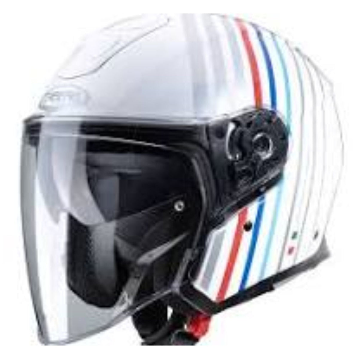  CABERG-HELMET FLYON BAKARI WHITE/SILVER/BMW - SECURTEX MOTOR SL (t/a MaximoMoto)