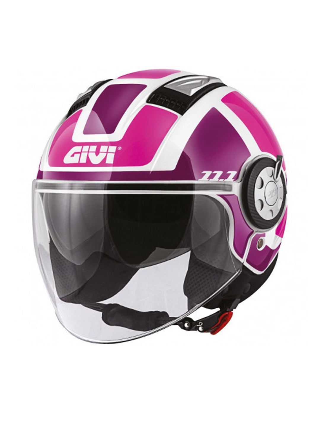  GIVI HELMET JET 124/FUTURE.D/BIG-LADY WHITE/PINK - SECURTEX MOTOR SL (t/a MaximoMoto)