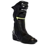  R-TECH - Road Racer WP Leather Boots Black/Fluor Yellow - SECURTEX MOTOR SL (t/a MaximoMoto)
