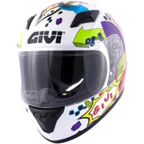  GIVI JUNIOR HELMET J04/POOFD/GRAPHIC WHITE - SECURTEX MOTOR SL (t/a MaximoMoto)