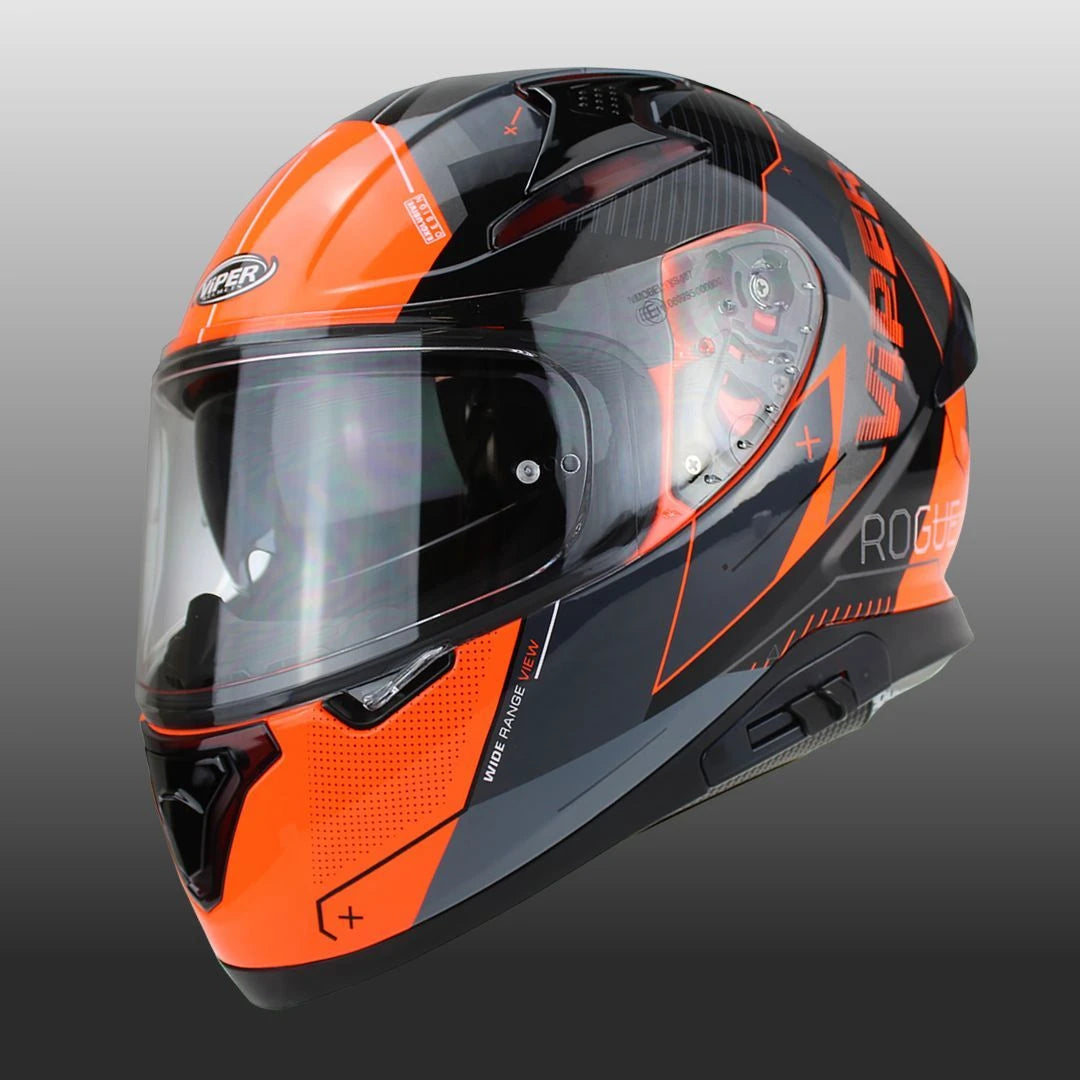 Viper RSV95 Rogue Shiny Full Face Motorcycle Helmet