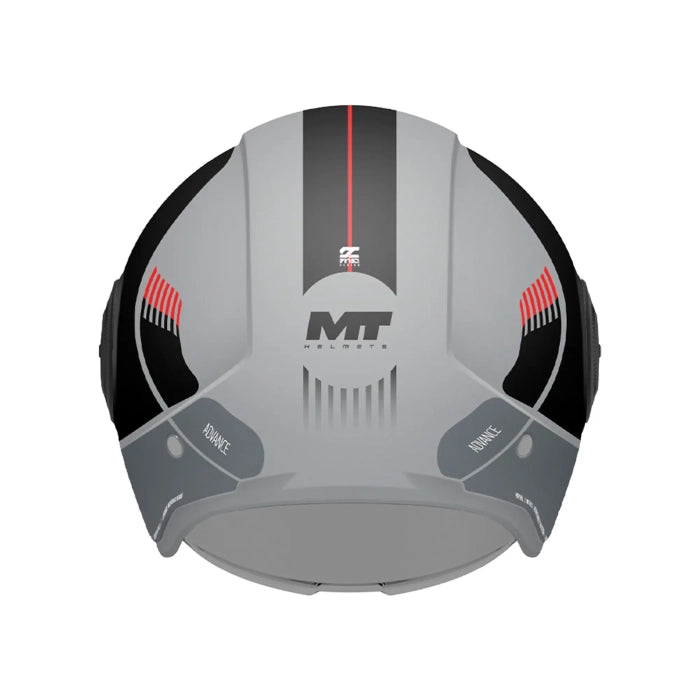 MT Viale Advance Motorcycle Jet Helmets Grey