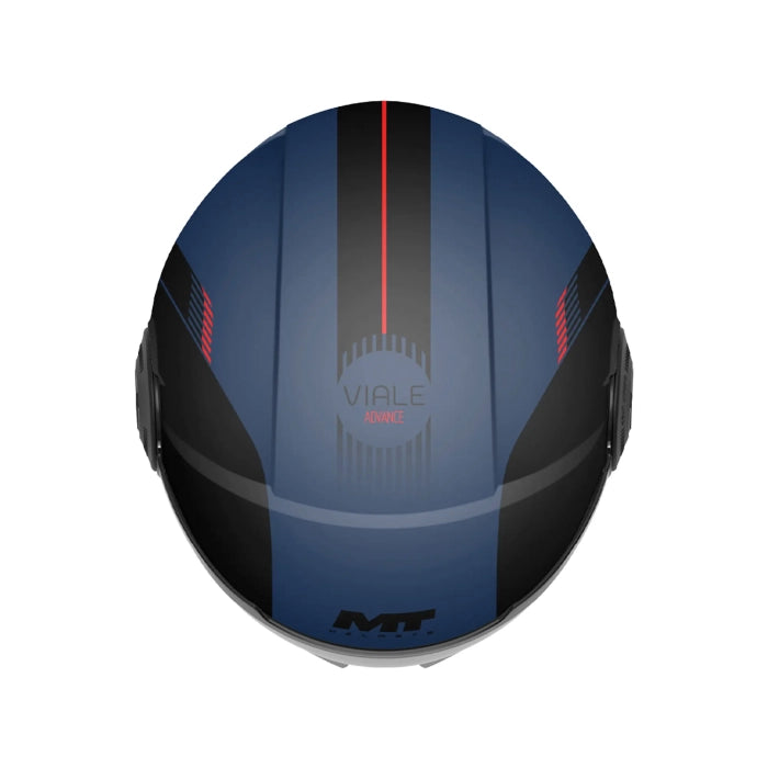MT Viale Advance Jet Motorcycle Helmet Blue