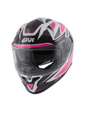  GIVI FULL HELMET 506/STOCCARDA.D/FOLLOW WHITE/FUCHSIA - SECURTEX MOTOR SL (t/a MaximoMoto)
