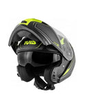  GIVI HELMET MOD X21/CHALLENGER C/PLD/GLOBE BLACK-MT/YELLOW - SECURTEX MOTOR SL (t/a MaximoMoto)