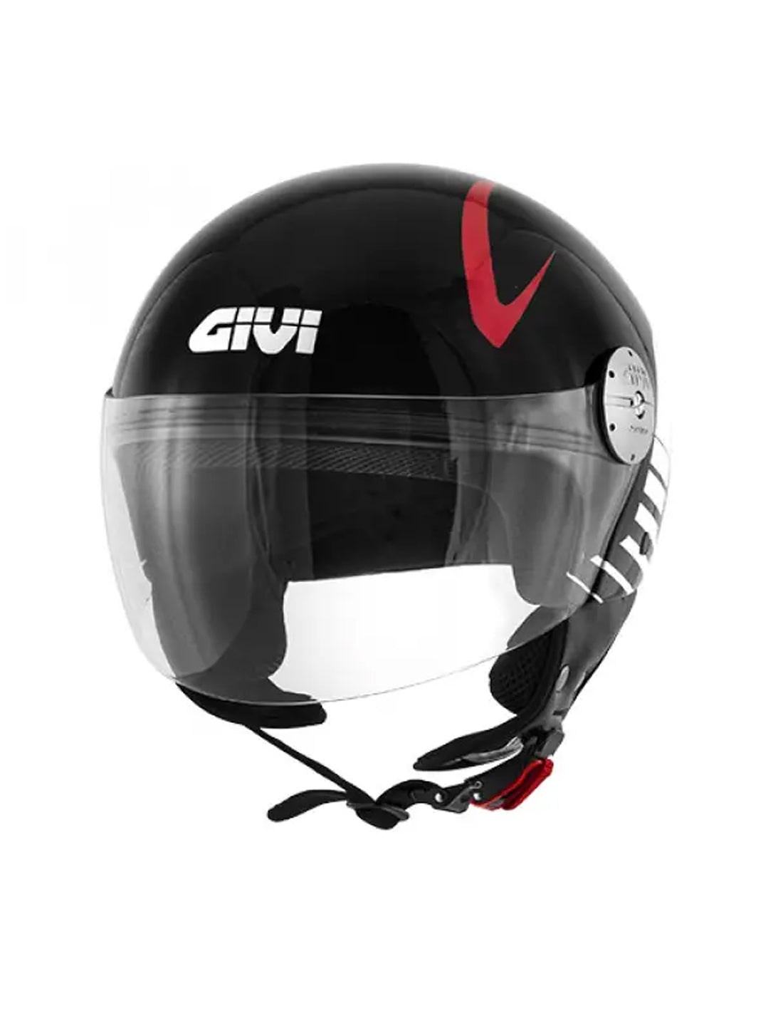  GIVI DJET 107/MINI-JD/ICARUS HELMET BLACK/WHITE/RED - SECURTEX MOTOR SL (t/a MaximoMoto)