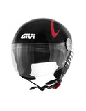  GIVI DJET 107/MINI-JD/ICARUS HELMET BLACK/WHITE/RED - SECURTEX MOTOR SL (t/a MaximoMoto)