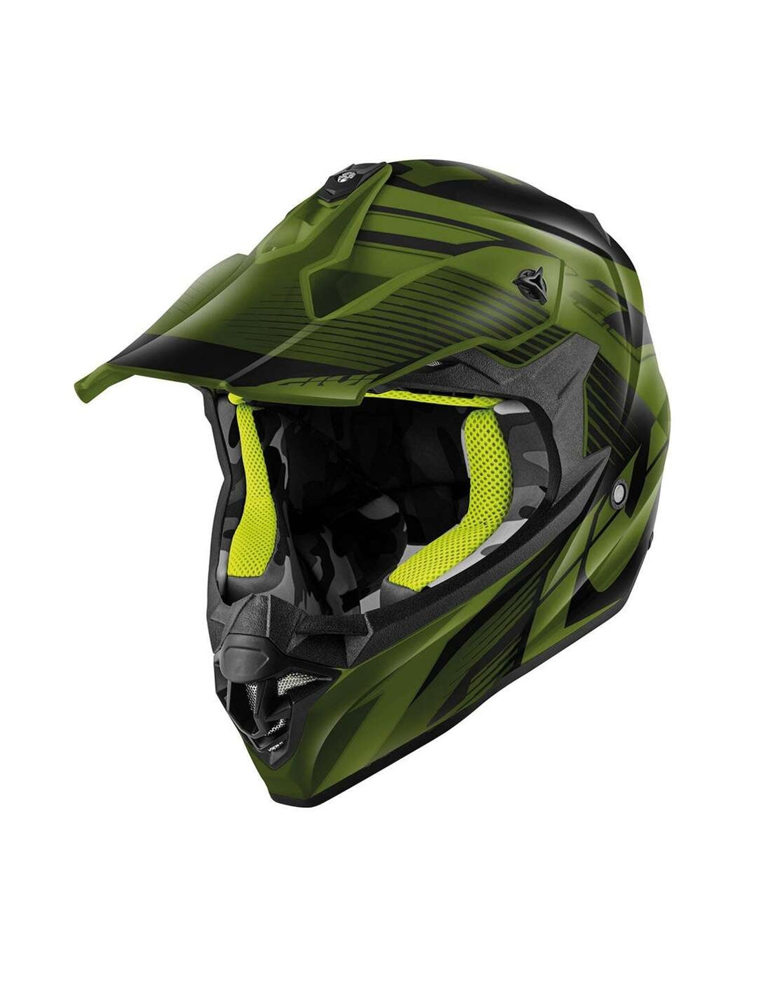  GIVI FULL HELMET 60.1/FRESHD/FRECH Black Military Green - SECURTEX MOTOR SL (t/a MaximoMoto)