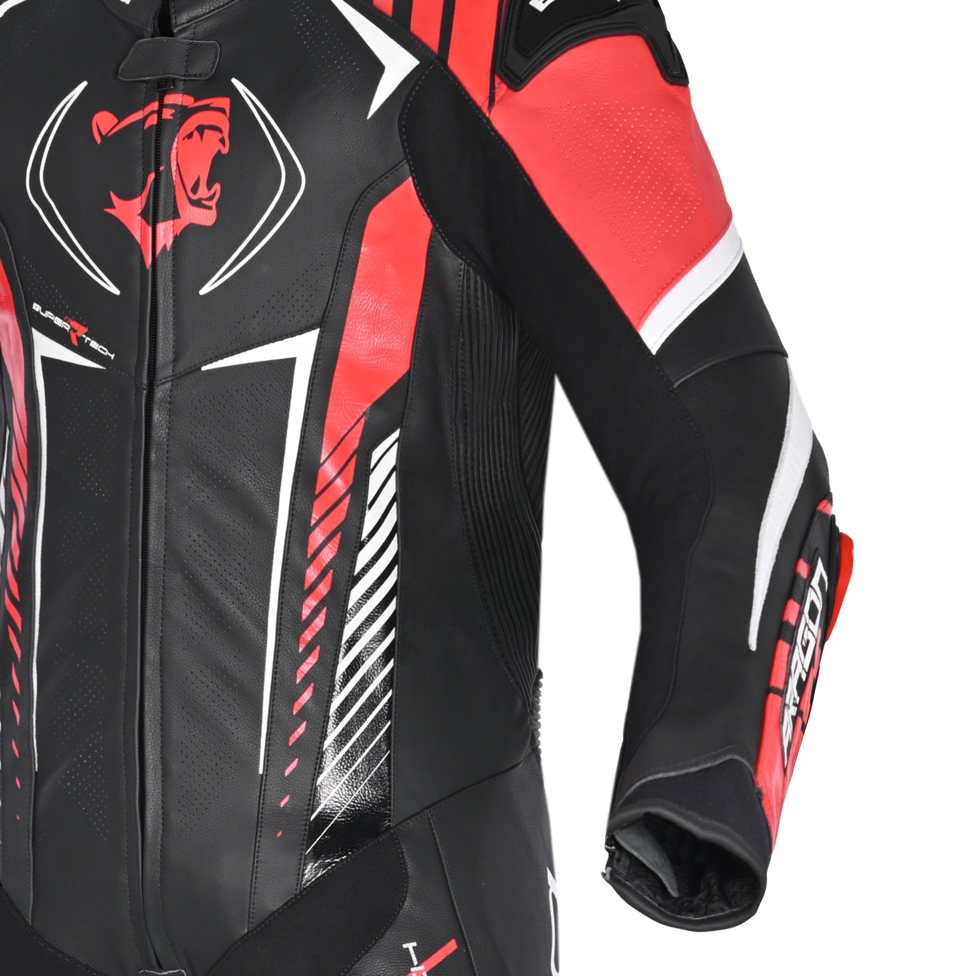  BELA-1 PC Aragone Suit Black/Red - SECURTEX MOTOR SL (t/a MaximoMoto)