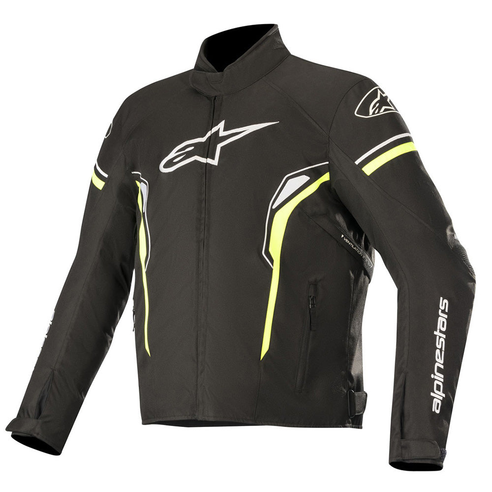 Alpinestars T-Sp-1 Waterproof Motorbike Jacket Black Yellow Fluo images