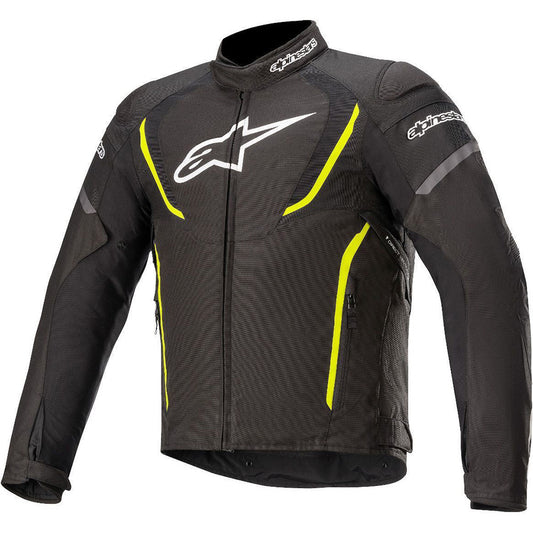 Alpinestars T-Jaws v3 Waterproof Jacket Black & Yellow Fluo - front pic