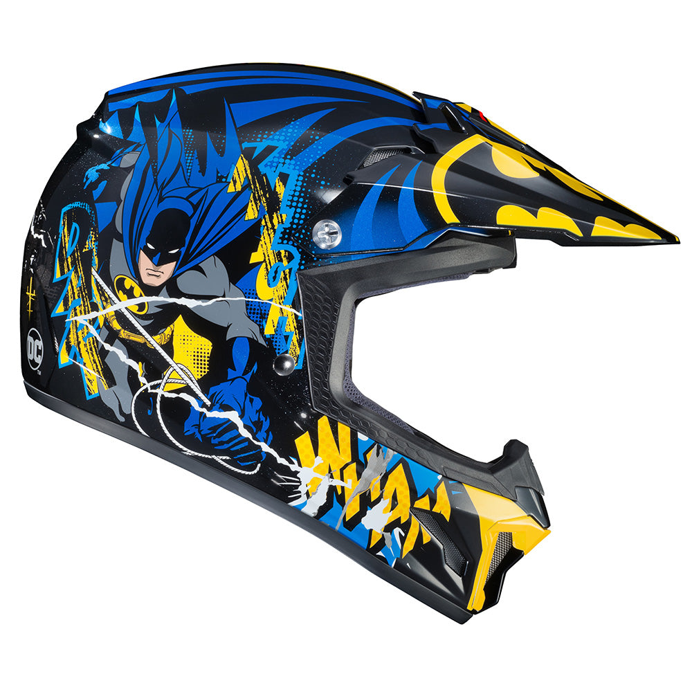 HJC CL-XY II Batman MC23 Youth Motocross Motorbike Helmet - MaximomotoUK