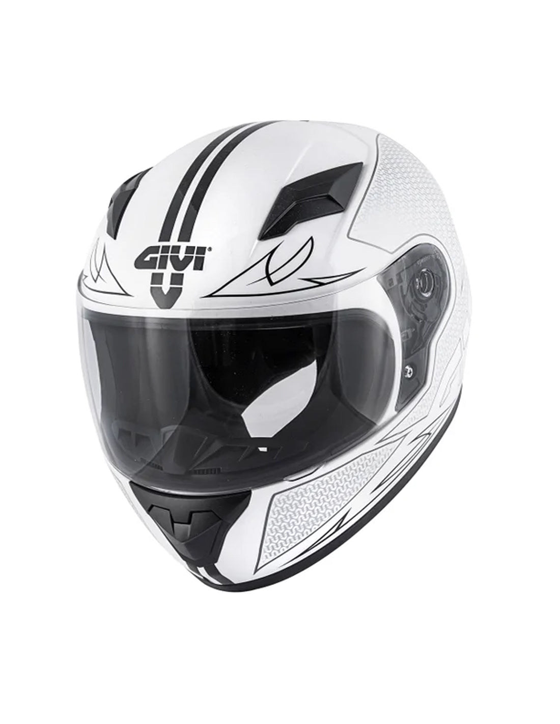  GIVI JUNIOR HELMET J04/POOFD/FLY WHITE/BLACK - SECURTEX MOTOR SL (t/a MaximoMoto)