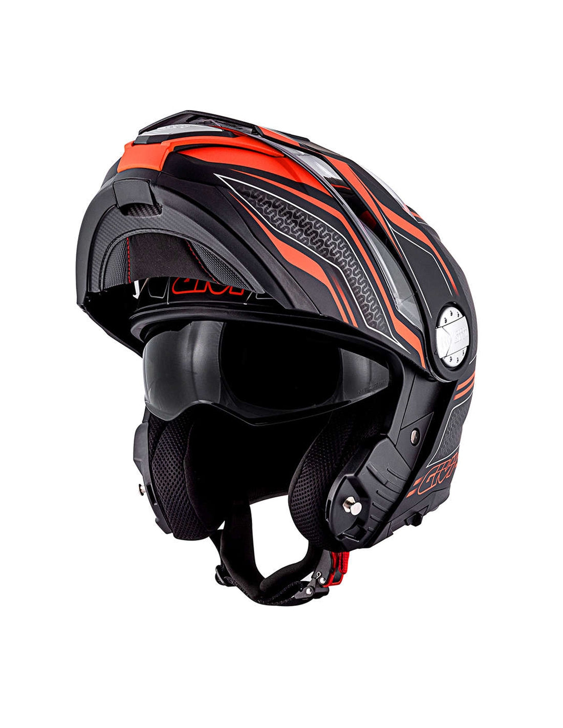  GIVI HELMET MOD X33/CANYON C/PL.D/LAYERS BLACK-MT-ORANGE - SECURTEX MOTOR SL (t/a MaximoMoto)