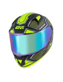  GIVI FULL HELMET 506/SPORT. LED/DEEP GREEN-MT/YELLOW - SECURTEX MOTOR SL (t/a MaximoMoto)