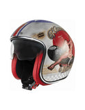  PREMIER - VINT HELMET. PIN UP OLD STYLE SILV - SECURTEX MOTOR SL (t/a MaximoMoto)