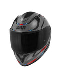GIVI 50.8 MACH1 Full Face Motorcycle Helmet Matt Grey Black Red