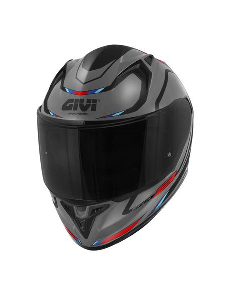 GIVI MACH1 Full Face Motorcycle Helmet Matt Grey Black Red