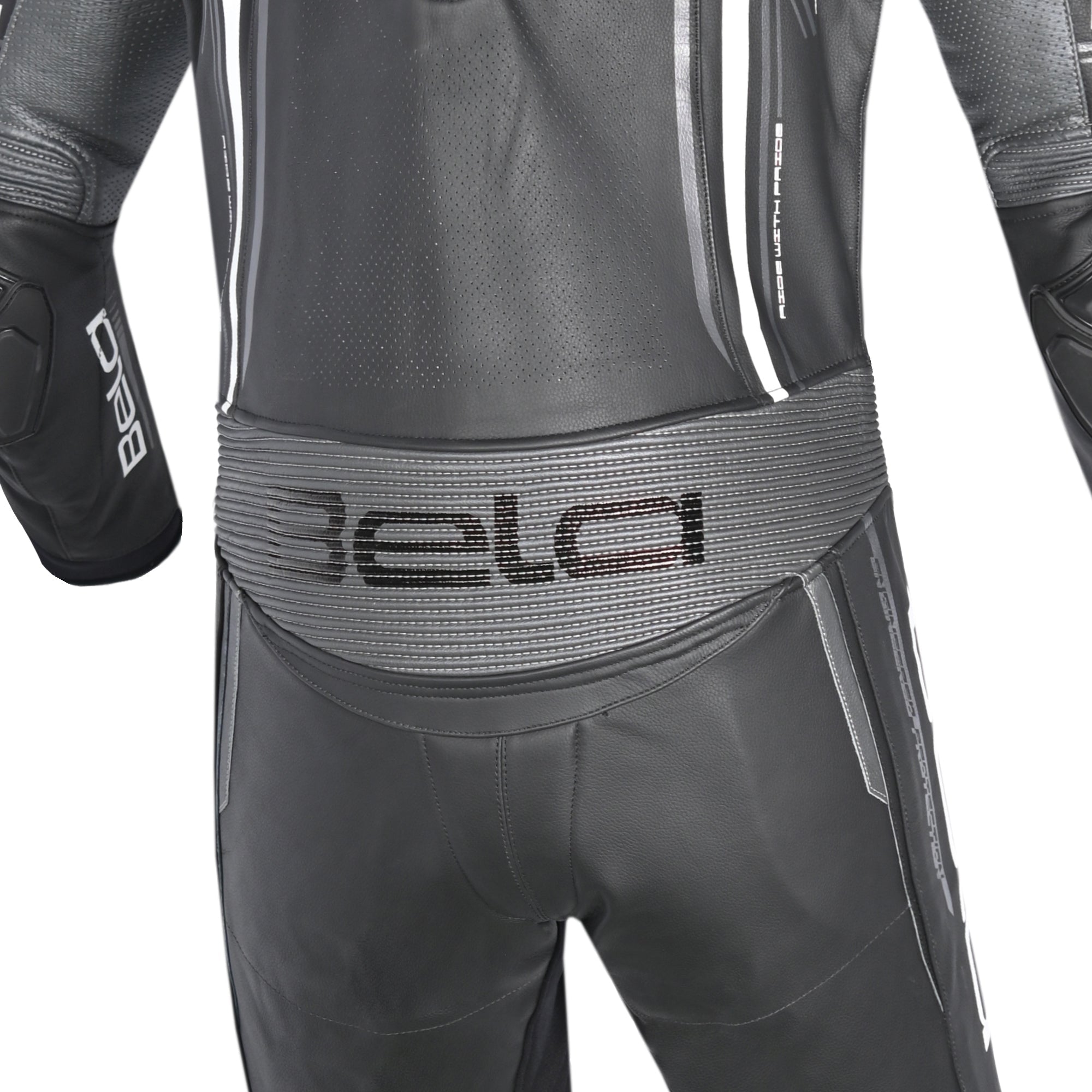  BELA-1 PC Beast Suit Black/Dark Grey/White - SECURTEX MOTOR SL (t/a MaximoMoto)
