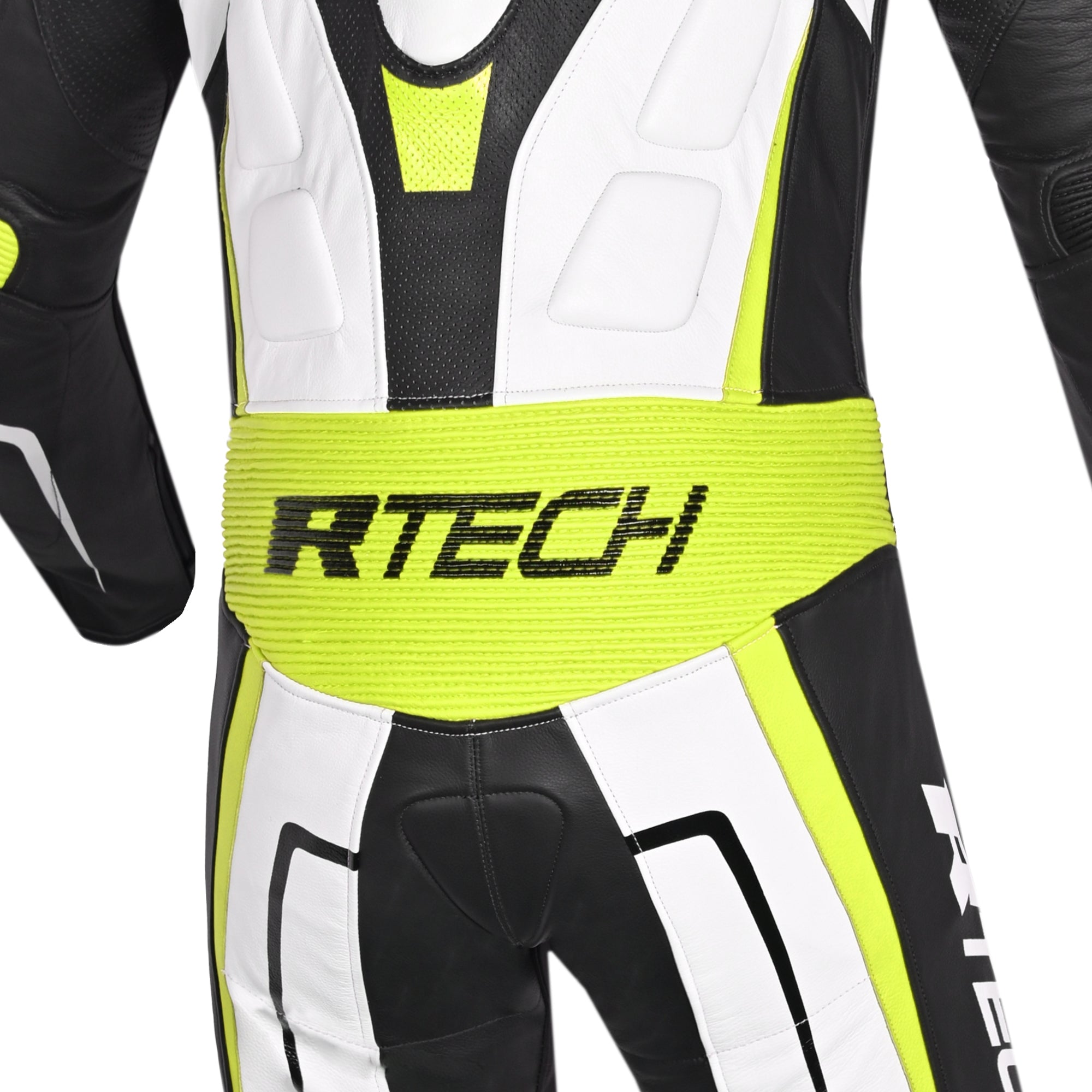  R-TECH - Defender GP 1 PC Suit White/Black/Fluor Yellow - SECURTEX MOTOR SL (t/a MaximoMoto)