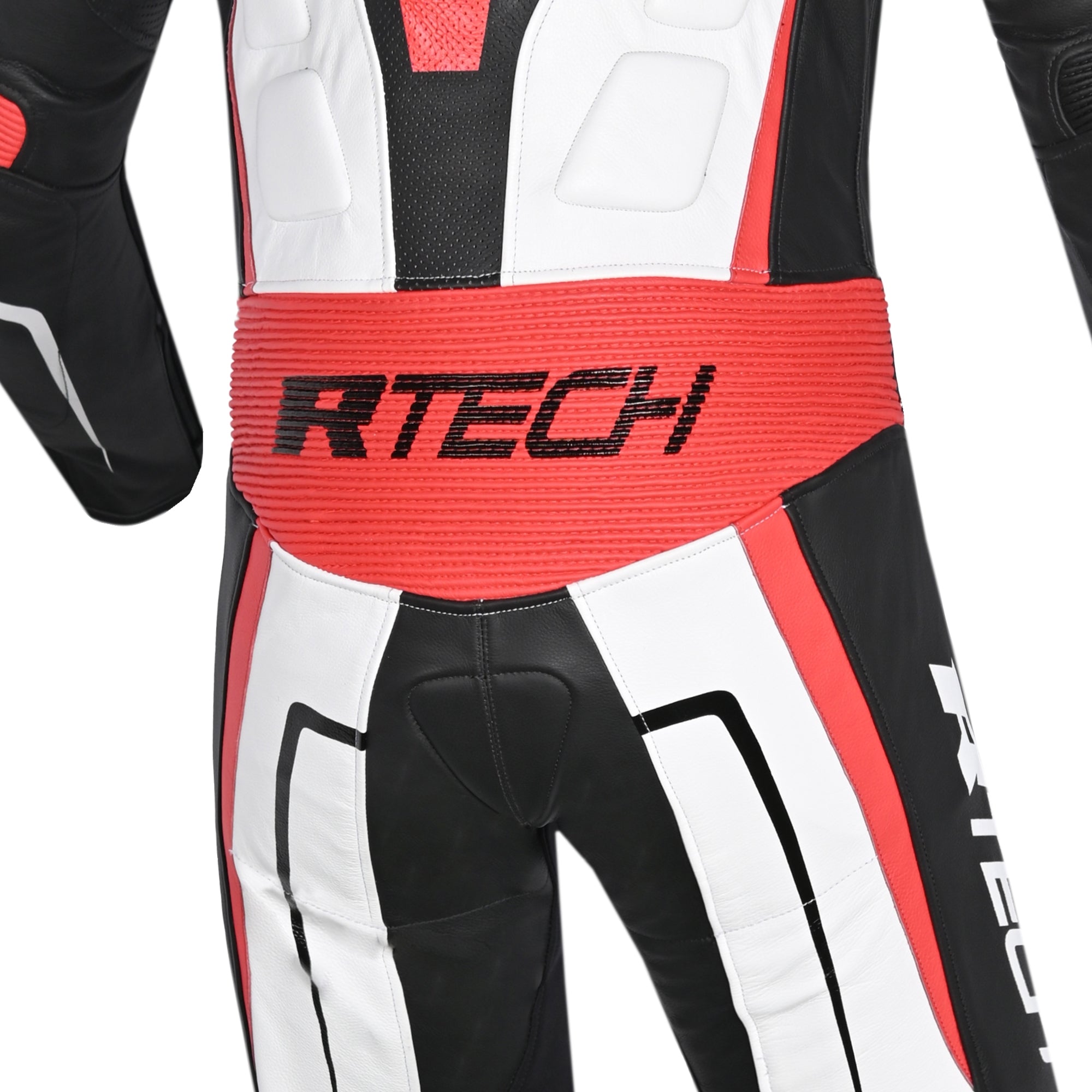  R-TECH - Defender GP 1 PC Suit White/Black/Red - SECURTEX MOTOR SL (t/a MaximoMoto)