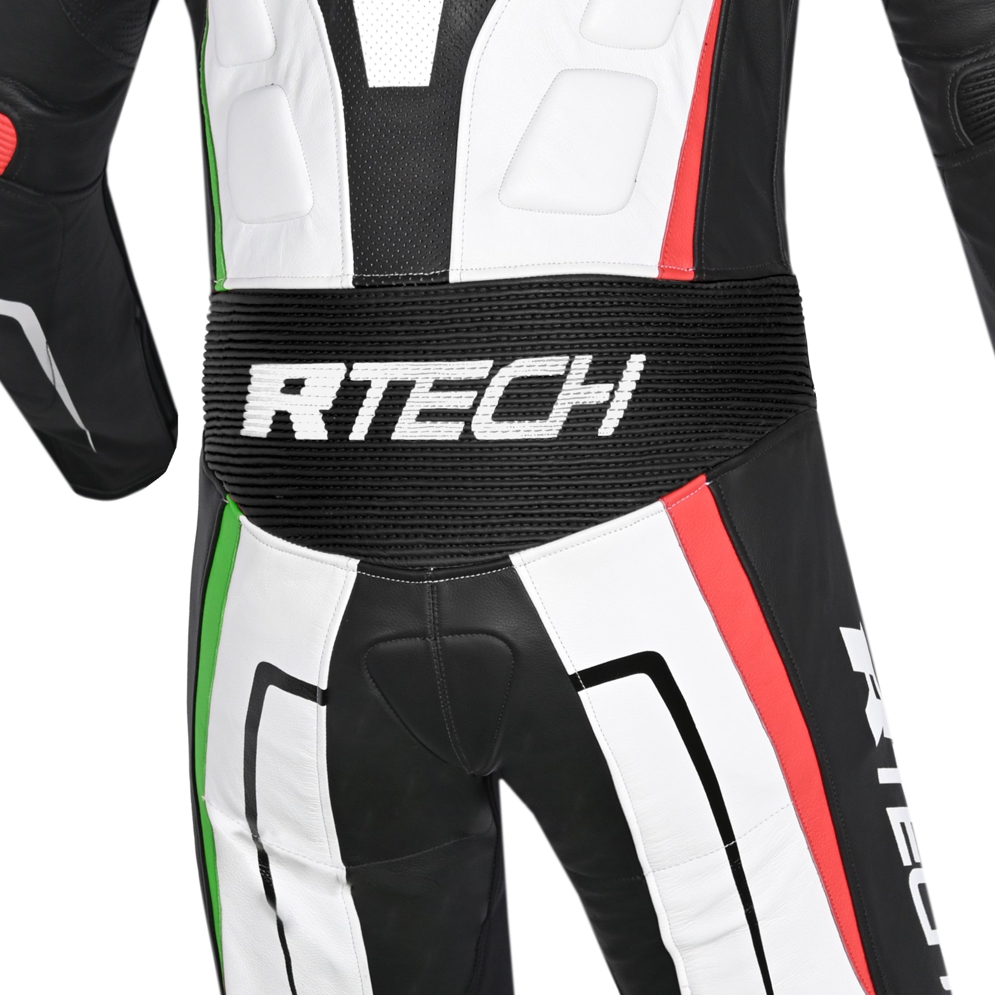  R-TECH - Defender GP 1 PC Suit White/Black/Red/Green - SECURTEX MOTOR SL (t/a MaximoMoto)