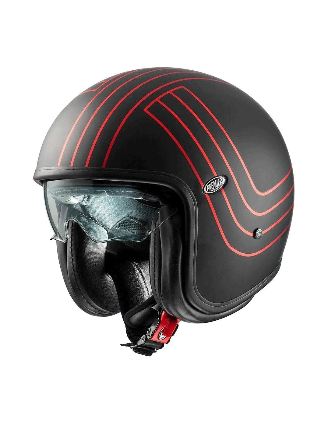  PREMIER - VINT HELMET. EX RED CHROM BM - SECURTEX MOTOR SL (t/a MaximoMoto)