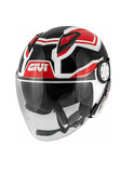  GIVI HELMET JET 123/STRATOS.D/SHADE WHITE/BLACK - SECURTEX MOTOR SL (t/a MaximoMoto)