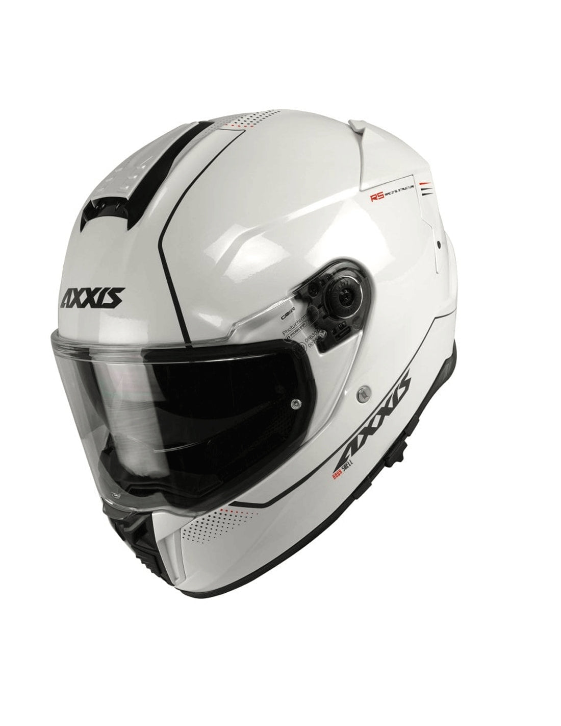  AXXIS-FF109SV EAGLE SV SOLID A0 GLOSS PEARL WHITE HELMET - SECURTEX MOTOR SL (t/a MaximoMoto)