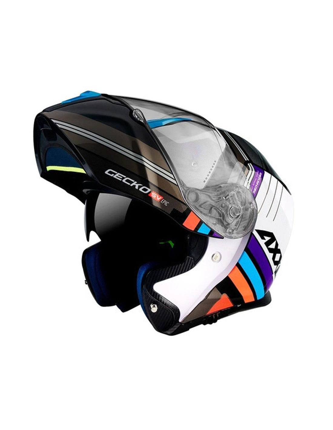  AXXIS-FU403SV GECKO SV EPIC B7 HELMET GLOSS BLUE - SECURTEX MOTOR SL (t/a MaximoMoto)