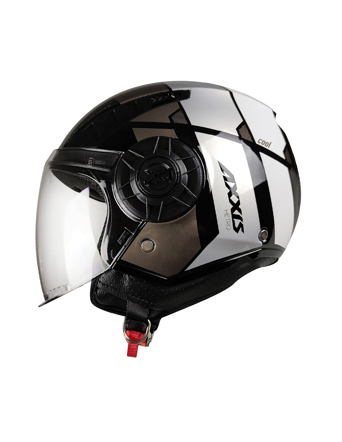  AXXIS-OF513 METRO COOL B2 GLOSS GREY HELMET - SECURTEX MOTOR SL (t/a MaximoMoto)