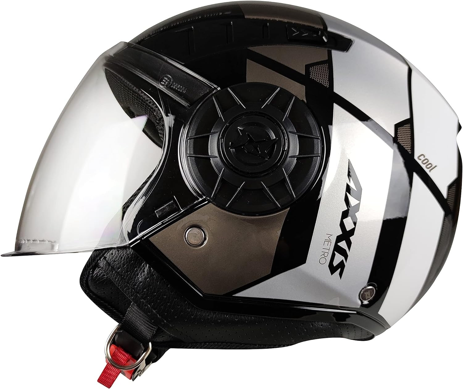  AXXIS-OF513 METRO COOL B2 GLOSS GREY HELMET - SECURTEX MOTOR SL (t/a MaximoMoto)