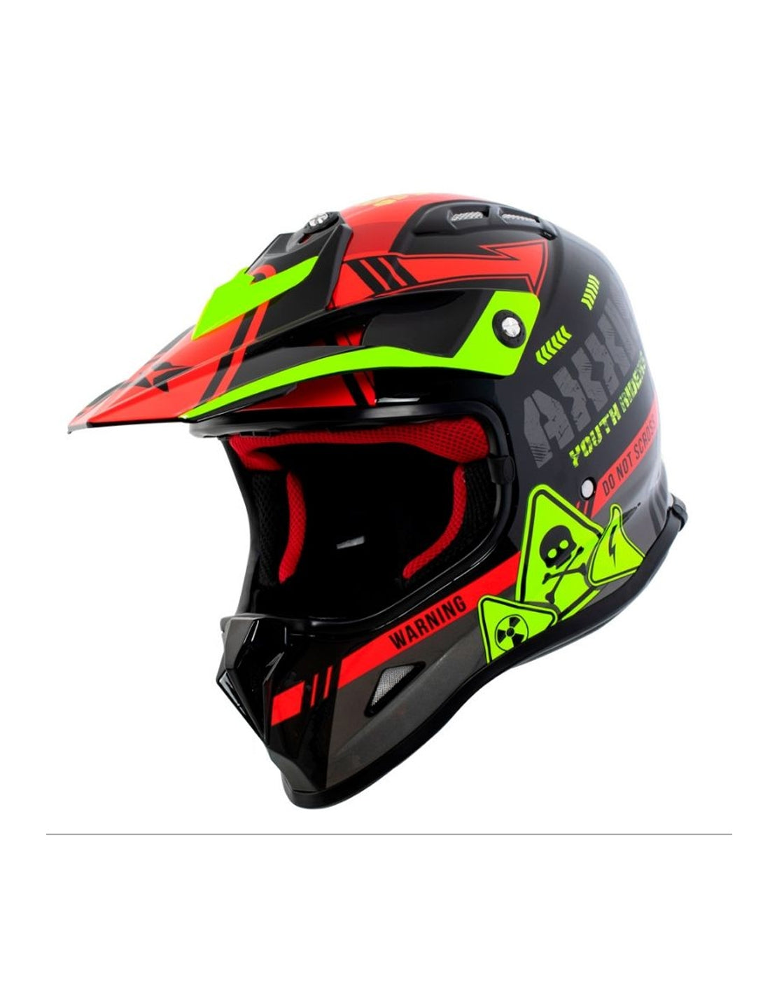  AXXIS-MX-KIDS WOLVERINE B5 GLOSS RED Helmet - SECURTEX MOTOR SL (t/a MaximoMoto)