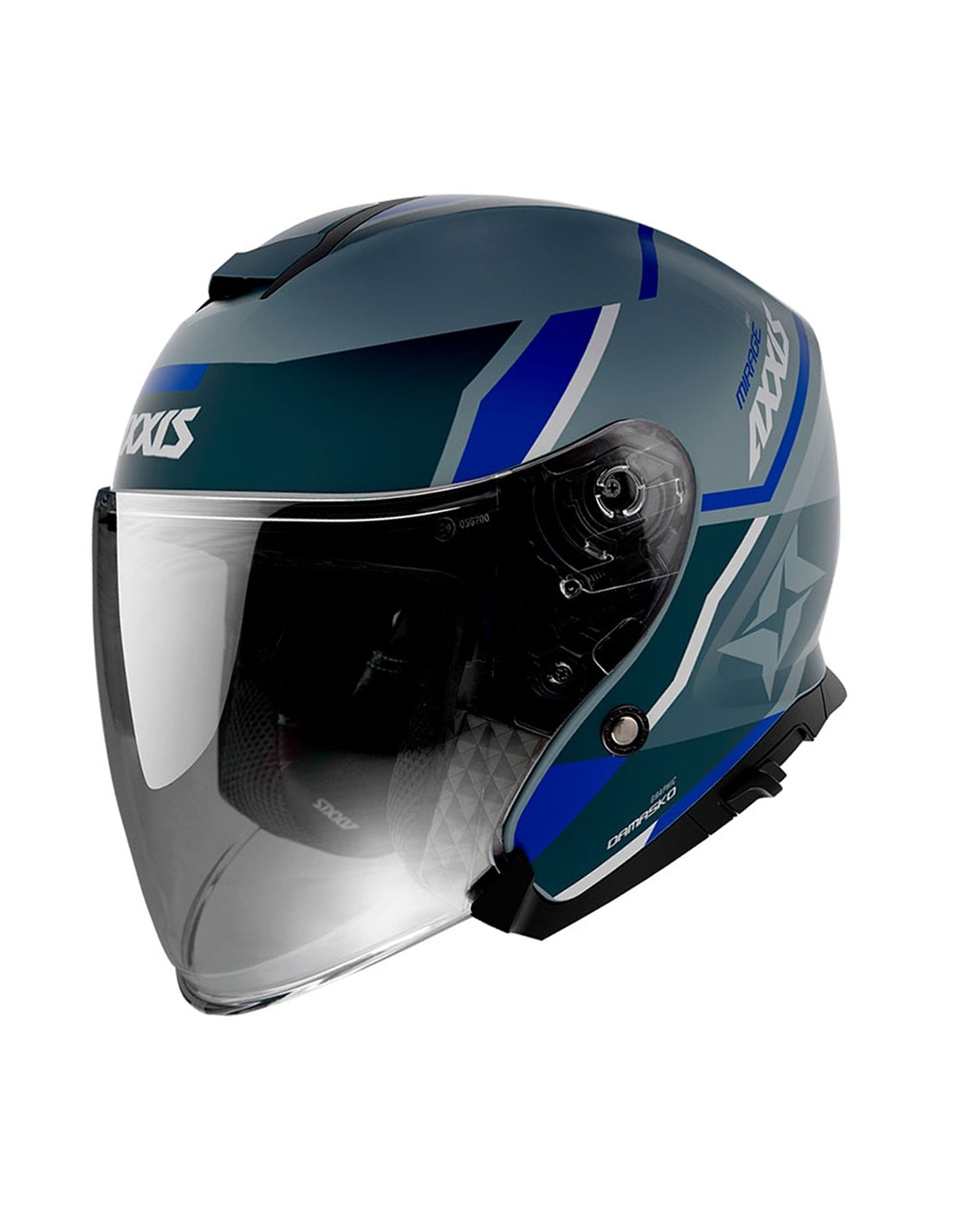  AXXIS-HELMET OF504SV MIRAGE SV DAMASKO D7 MATTE BLUE - SECURTEX MOTOR SL (t/a MaximoMoto)