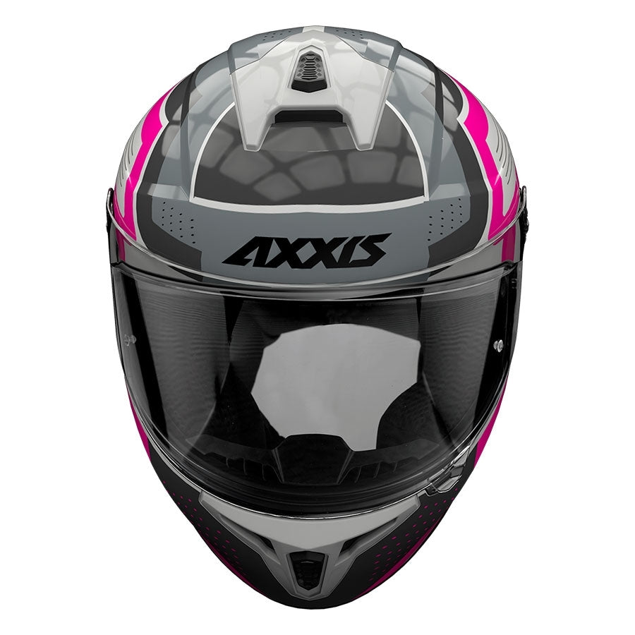  AXXIS-FF112C DRAKEN S COUGAR A8 PINK FLUORESCENT GLOSS HELMET - SECURTEX MOTOR SL (t/a MaximoMoto)